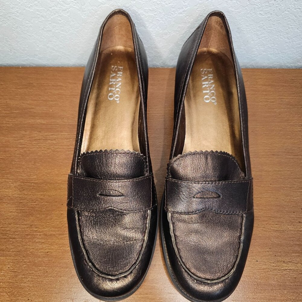 Men's Franco Sarto Dress Shoe Loafer Black Size‎ 10